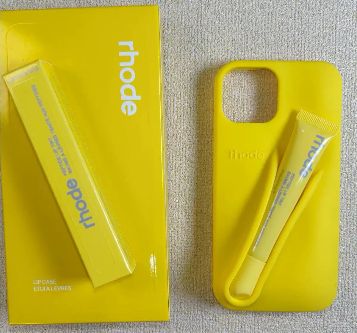 Funda Silicona Rhode con Brillo Labial 3D para iPhone