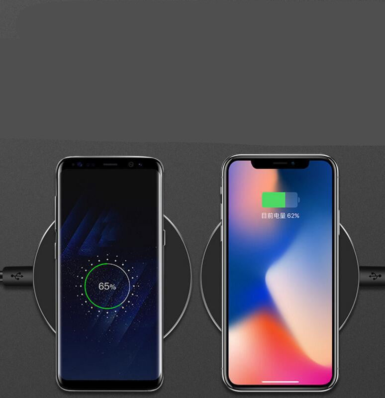 Cargador Inalámbrico Rápido para iPhone y Samsung