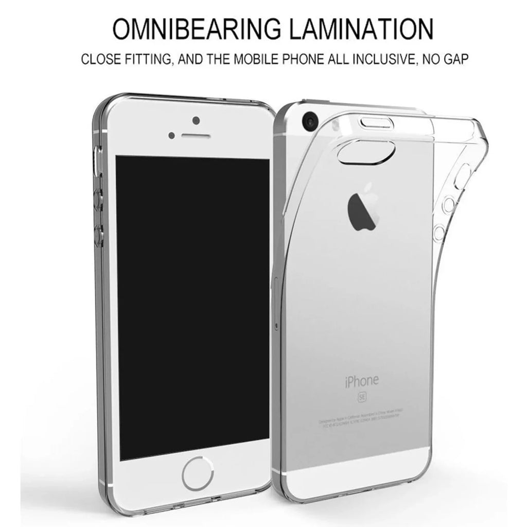 Funda Silicona Transparente para iPhone 5, 5S, SE, 7 y 8