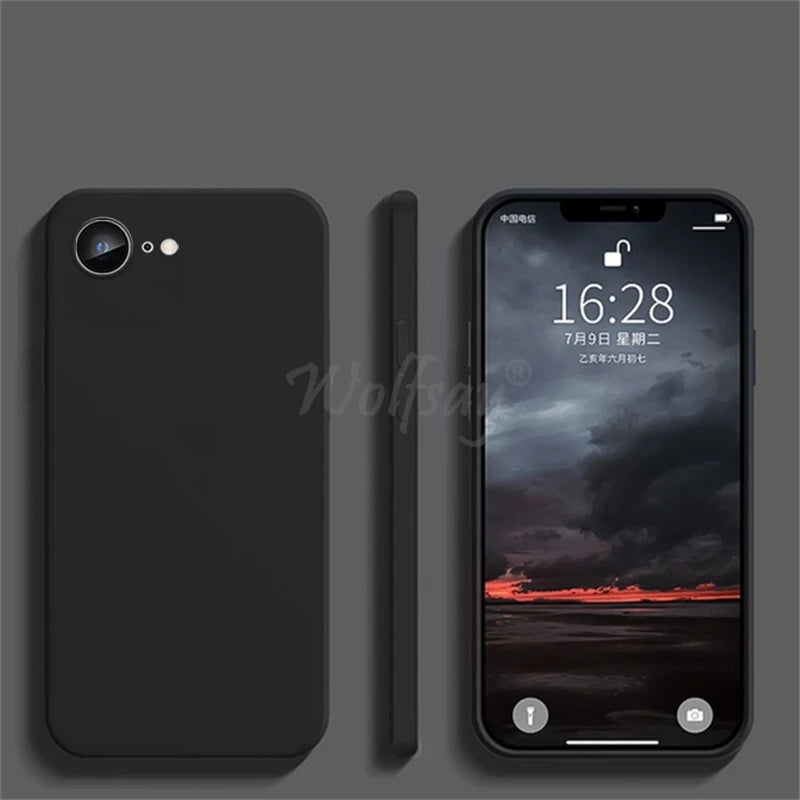 Funda Silicona Líquida Antigolpes para iPhone 16e / 17e / SE 4