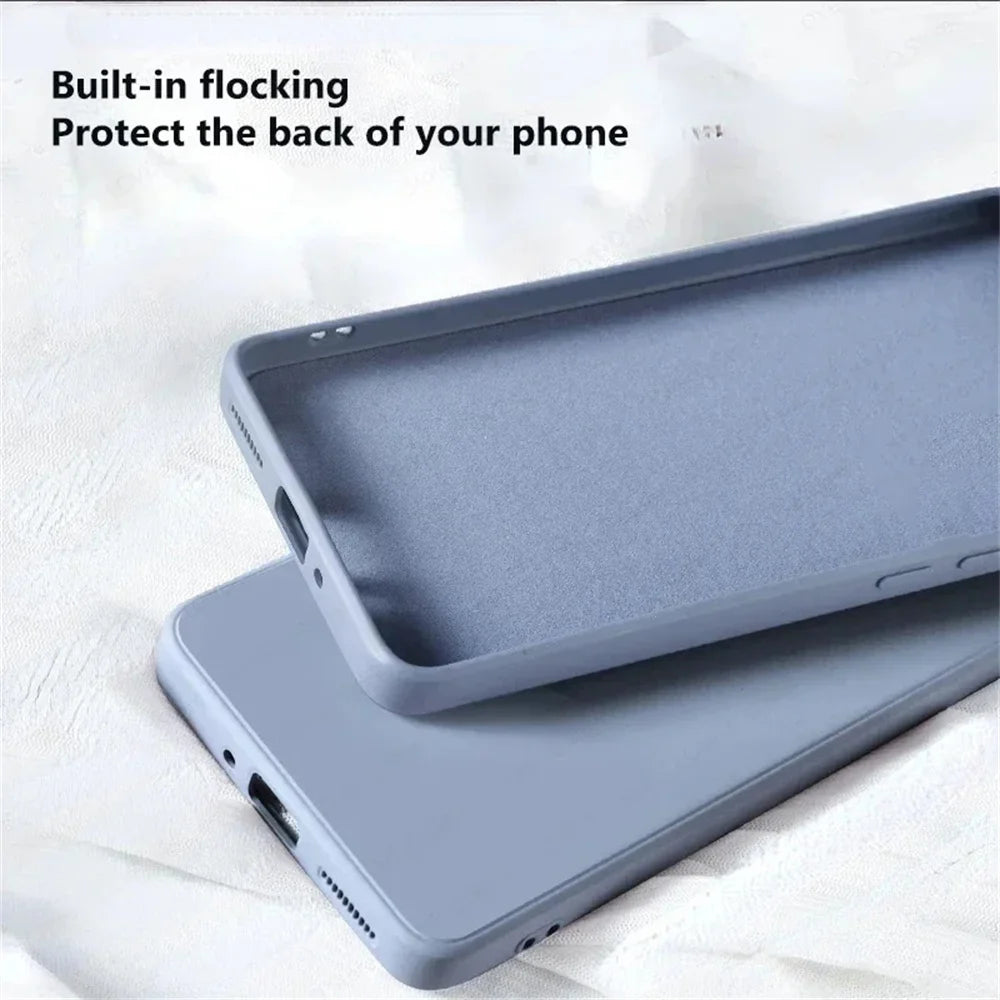 Funda Silicona Líquida Suave con Protección de Cámara para Xiaomi POCO X7