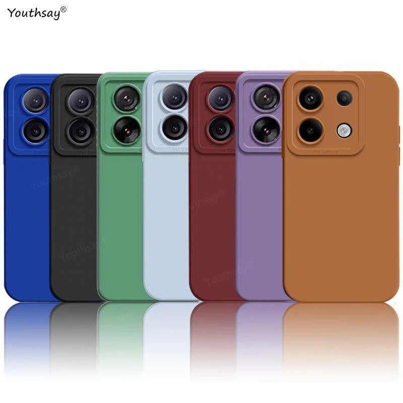 Funda Silicona Líquida con Protección de Cámara para Xiaomi POCO M6 Pro