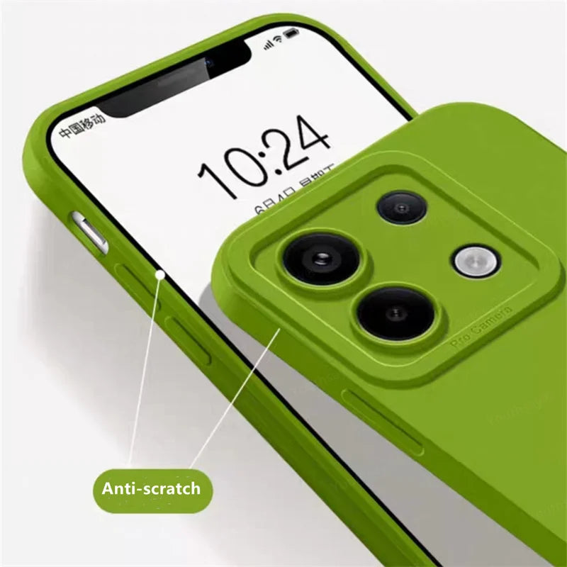Funda Silicona Líquida con Protección de Cámara para Xiaomi POCO M6 Pro