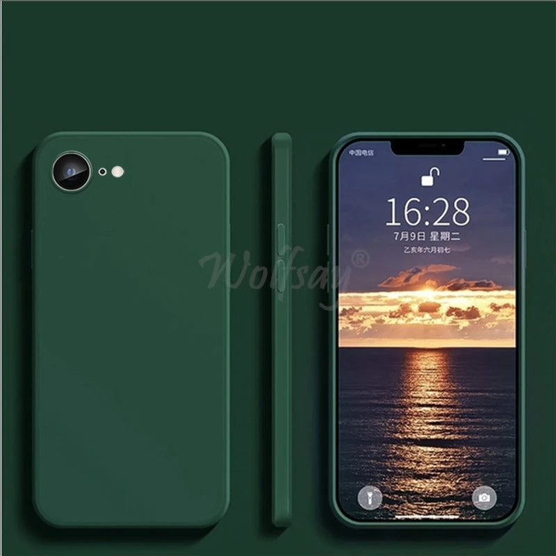 Funda Silicona Líquida Antigolpes para iPhone 16e / 17e / SE 4