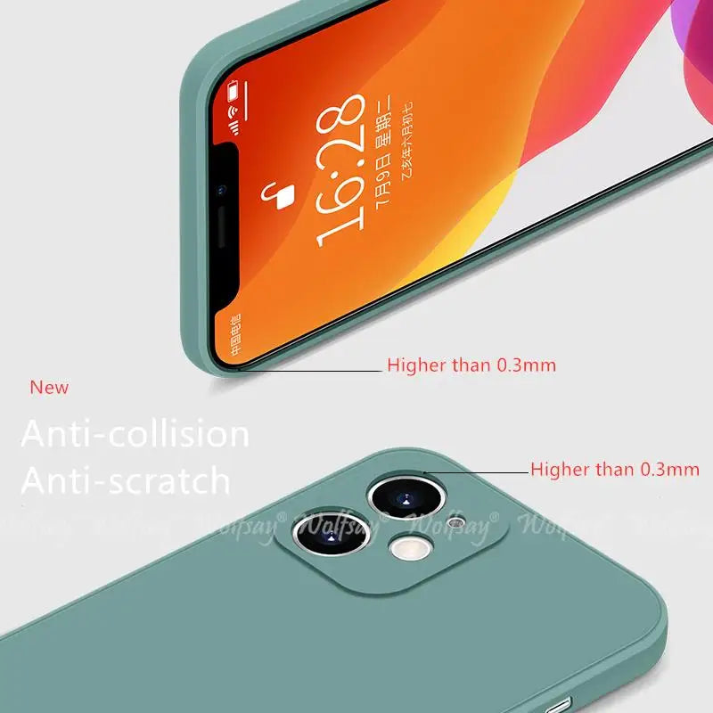 Funda Silicona Líquida Antigolpes para iPhone 16e / 17e / SE 4