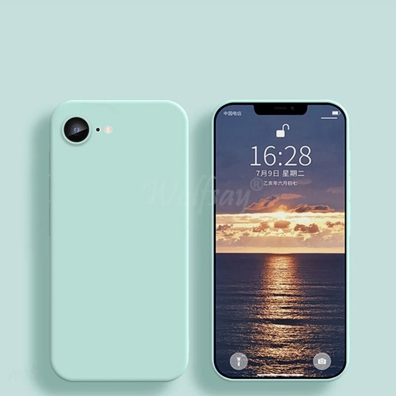 Funda Silicona Líquida Antigolpes para iPhone 16e / 17e / SE 4