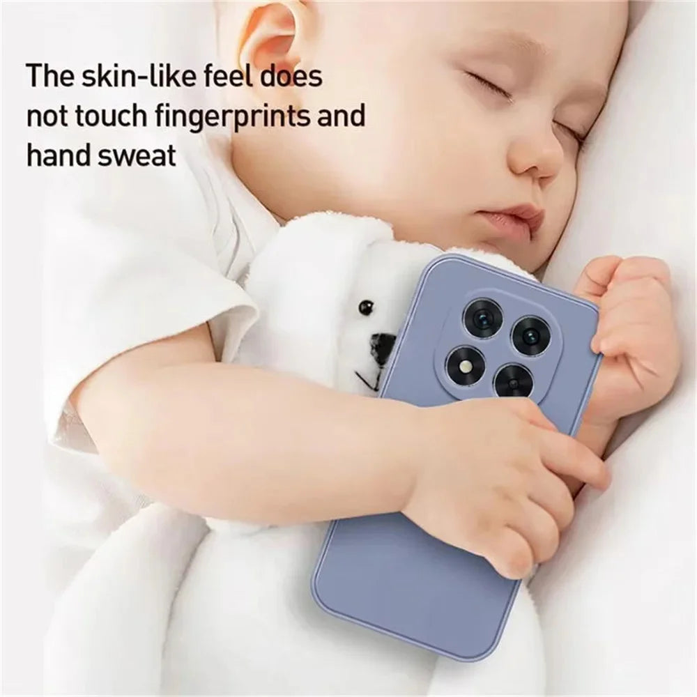 Funda Silicona Líquida Suave con Protección de Cámara para Xiaomi POCO X7