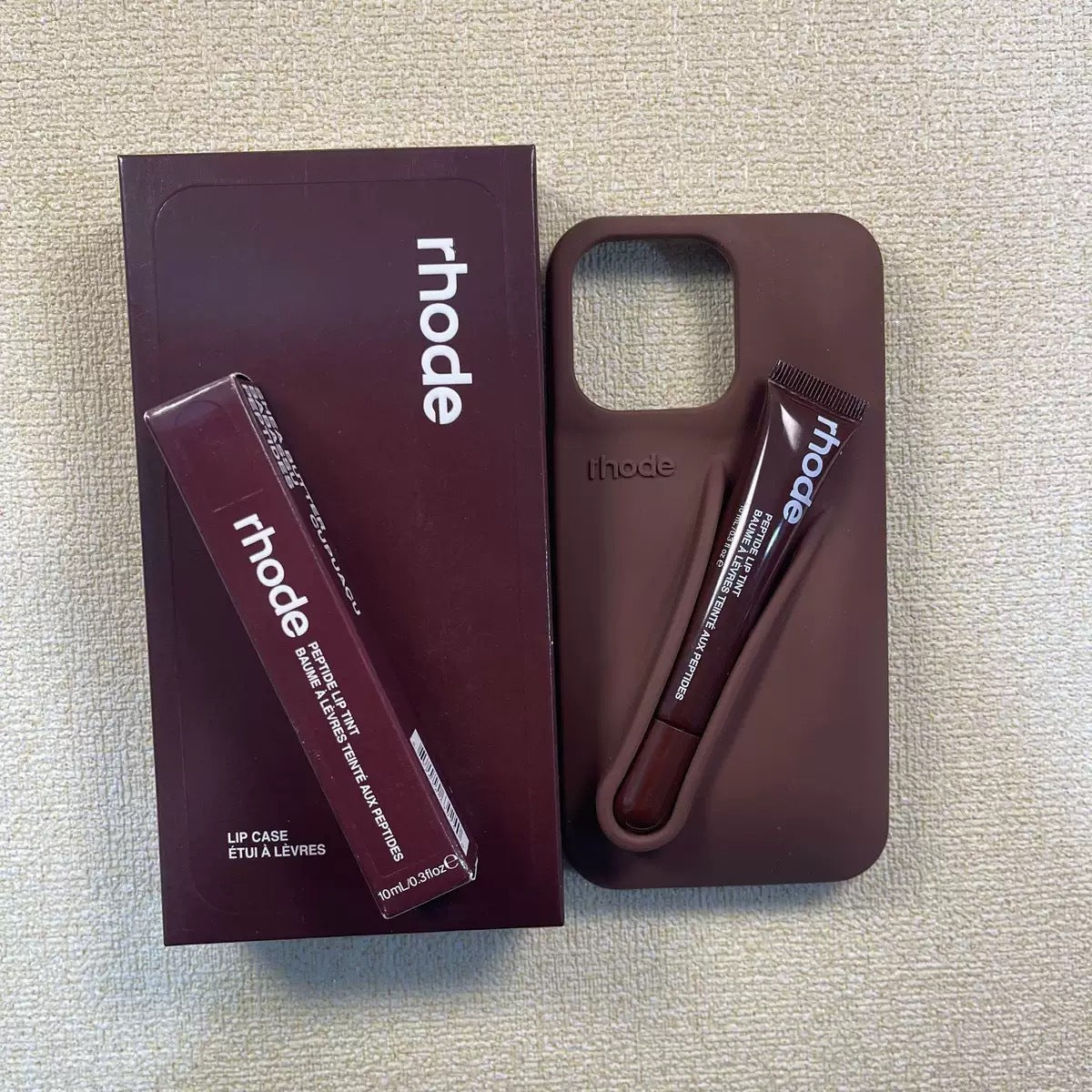 Funda Silicona Rhode con Brillo Labial 3D para iPhone